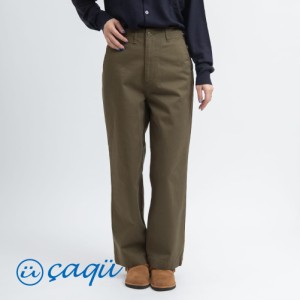 caqu(サキュウ)/M45 old chino(M45 オールドチノ)/チノツイル レディース チノパン ボトムス カーキ オリーブ 14445 ANTIQUE MILITARY 日