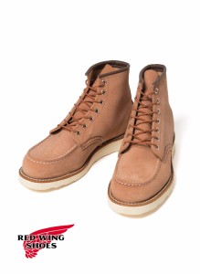 RED WING(レッドウィング)6CLASSIC MOC 8208(6インチクラシックモック)#8208 Dワイズ 本革 レザー スウェード レザー ワークブーツ