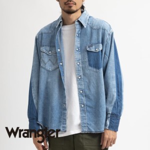 Wrangler(ラングラー)WREMAKE SHIRTS(リメイクシャツ)US ORIGINALS シャツ 長袖 デニムシャツ デニム ウエスタンシャツ メンズ ユニセッ