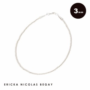 ERICKA NICOLAS BEGAY エリッカニコラスビゲイ シルバー  ネックレス 3mm ナバホ インディアンジュエリー ナバホパール シルバーパール