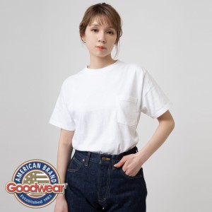  (国内正規品)グッドウェア Goodwear ポケT TEE ポケット Tシャツ 丸胴 ホールガーメント アメリカ製 MADE IN USA