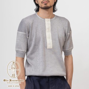 Olde Homesteader(オールドホームステッダー)/Interknit Rib Henly Neck Short Sleeve(インターニットリブ ヘンリーネック ショートスリ