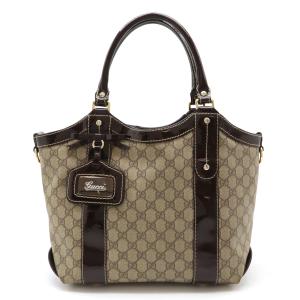 完売】 グッチ GUCCI トートバッグ GGキャンバス/エナメル
