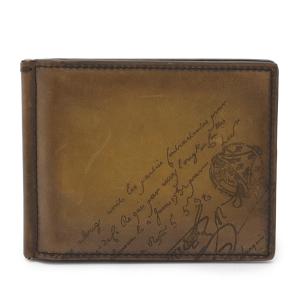 美品　ベルルッティ　アッサオ　スクリットレザー　ビルクリップ　マネークリップ Jour Scritto Leather Money Clip | Berluti US