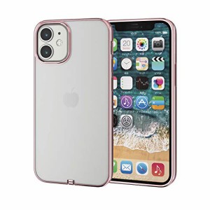 エレコム iPhone 12 mini ケース Qi充電対応 ソフト 極み サイドメッキ ピンク PM-A20AUCTMPN