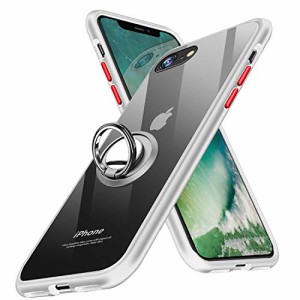 iPhone 6 ケース/iPhone 7ケース/iPhone 8 ケース 通用 ケース 耐衝撃 車載ホルダー対応 半透明 黄変防止 iPhone 6/7/8 ケース 四隅滑り