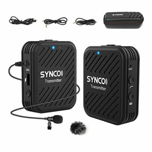 【技適マーク認証】SYNCO-G1(A1)-2.4GHzワイヤレスオーディオ伝送システム-カメラ外付けマイク スマホマイク ローカット機能 70ｍ伝送距