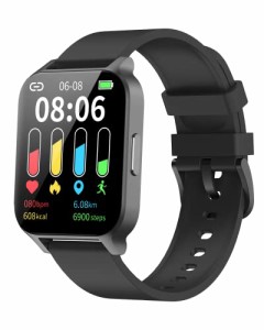 スマートウォッチ 2022最新 1.7インチHD大画面 腕時計 歩数計 Bluetooth 5.0 Smart Watch 7日間持続バッテリー 着信電話通知 スマホ探す 