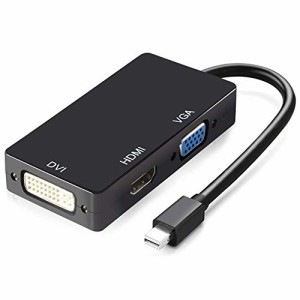 Mini Displayport VGA HDMI DVI 変換 アダプタ Surface pro 対応 3in1 変換 ケーブル 4K 60HZ 3種類の出力 Mac book/Mac book Pro/Mac bo