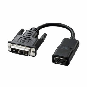 サンワサプライ DVI-VGA変換アダプタ（ブラック・8cm） AD-DV08VGA