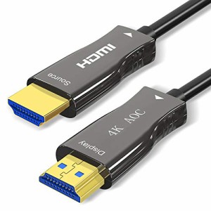 HengYu 4K HDMI ケーブル 10m 光ファイバーケーブル プレミアム 4K 60P HDR Ultra HD 3D YUV4:4:2 超高速伝送18Gbps HDR UHD ARC HDCP2.2