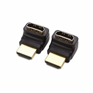 Cable Matters HDMI L字 アダプタ HDMI変換アダプター 270°角度変更 4K解像度 HDR対応 2個セット HDMI オス メス HDMI延長アダプタ