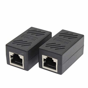 RJ45 LANケーブル用中継コネクタ RJ45 延長 アダプタ コネクタ メス-メス LANケーブル 延長コネクタ ギガビット 対応 8P8C コンパクト LY