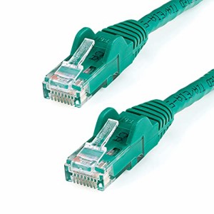 StarTech.com カテゴリ6 LANケーブル 2m グリーン ツメ折れ防止RJ45コネクタ Cat6 UTPギガビットイーサネットケーブル N6PATC2MGN