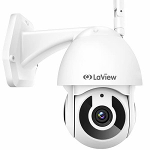 ラビュー (LaView) 防犯カメラ 屋外 1080P HD Wi-Fi ホーム監視カメラ 垂直＆水平360ビュー ナイトビジョン 双方向音声 IP65 動作検知 ア