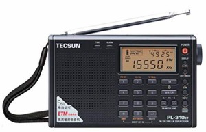 短波/AM/FM DSP処理 BCLラジオ TECSUN PL-310ET(ブラック) ★海外短波ラジオ、高感度受信★ 旧PL-310の後続機種 日本語マニュアル付き