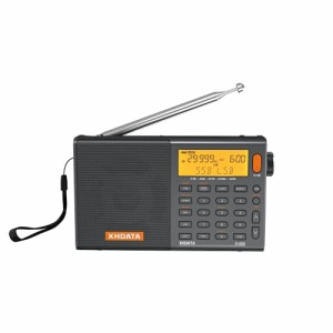 XHDATA D-808 ポケットラジオ FM AM SW LW エアバンド SSB BCL DSP RDS ポータブルラジオ 高感度 超軽量 小型 電池式 充電式 操作簡単 日