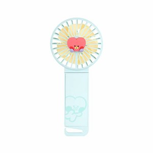 ソロモン商事 BT21 minini デュアルブレードハンディファン (ストラップ付き) (TATA) DUAL BLADE HANDY FAN 扇風機