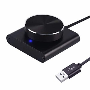 COOPIDEA USB ボリュームコントローラー PCスピーカーコントロールスイッチボリュームコントロールノブ、ワンボタンミュート機能、Win7 /