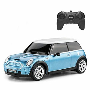 RASTAR 1/24 ミニクーパー S ラジコンかー 子供向け リモートコントロールカー 1:24ミニおもちゃの車 ブルー