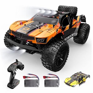 DEERC ラジコン ラジコンカー 人気 オフロード こども向け 4wd RCカー 1/10スケール 初心者向け 子供プレゼント 40?q/h 操作時間40分 2.4