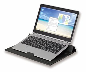 アスカ モバイルPCスタンド DSK06 机上台 ノートパソコン タブレット デスクマット付き 傾斜 ブラック