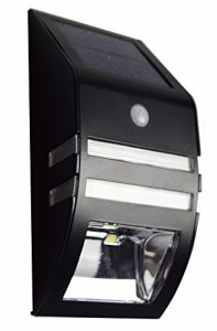 【ブラック 1個】 ZAZ 屋外 LED センサーライト 太陽光充電 ソーラー充電 玄関 ガーデンライト 防水 IPX4 新型 明るさセンサー 人感セン