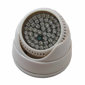 Stork Corp 赤外線 照明 ライト LED 48灯 光量センサー 自動点灯 850nm (ホワイト)