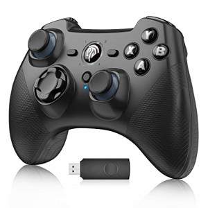 EasySMX 無線ゲームパッド PS3/PC/TV BOX/Androidに対応2.4GHz 振動連射設定 パソコンゲームコントローラー