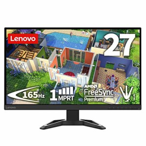 Lenovo G27-30 ゲーミング モニター (27インチ VA WLED液晶 FHD スピーカー付 非光沢 高さ調整 角度調整 ブルーライト低減 VESA DisplayP