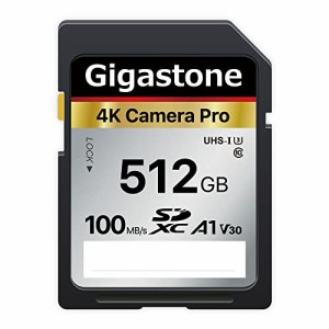 Gigastone SDカード 512GB メモリーカード  A1 V30 U3 Class 10 SDXC 高速 4K UHD & Full HD ビデオ Canon Nikon など デジタルカメラ 一