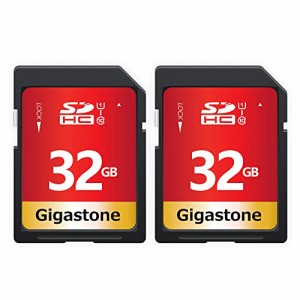 Gigastone SDカード 32GB 2枚セット SDHC メモリーカード 高速 フルHD ビデオ SD card デジタルカメラ Full HD UHS-I U1 Class 10 ミニケ