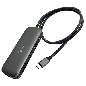 CO-CONV USB Type-C ハブ ロングケーブル 1mケーブル PD充電 急速充電 4K対応HDMI RJ45 イーサネット USB-A ドッキングステーション 在宅
