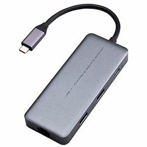 ロジテック ドッキングステーション USB ハブ 変換 増設  USB-C / USB-A ×2 / HDMI 2.1 USB PD 急速充電 / LAN 1Gbps / USB4 接続端子  