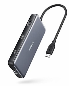 Anker PowerExpand 8-in-1 USB-C PD 10Gbps データ ハブ 100W USB PD USB-Cポート 4K出力 HDMIポート 高速データ転送 1Gbps イーサネット