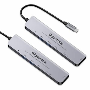  USB C ハブ 2パックGigastone 7-in-1 USB ハブ アダプタ Type-C4K対応HDMI出力ポート+PD 100W急速充電+2つの USB3.0 ポート & USB-Cポー