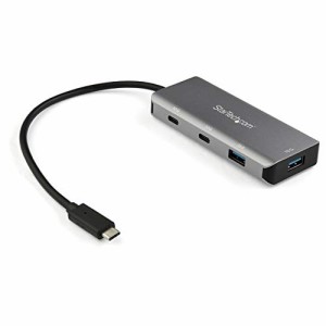 StarTech.com 4ポートUSB-Cハブ/2x USB-A & 2x USB-C/SuperSpeed 10Gbps USB Type-C 3.1/3.2 Gen2 対応ハブ/USBバスパワー対応/アルミ筐