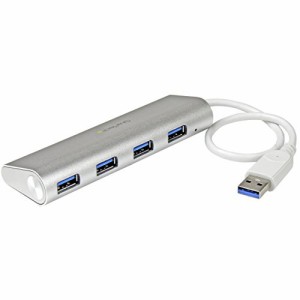 StarTech.com 4ポート ポータブル USB 3.0ハブ ケーブル付属 ST43004UA