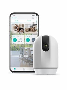 LinkJapan ペット見守りカメラ eCamera2 1080P 夜間撮影 動画保存 プライバシー保護 動作検知 屋内使用 子供 双方向通話HomeLink 対応