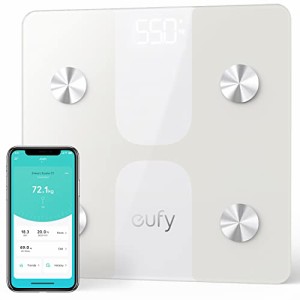 Anker Eufy (ユーフィ) Smart Scale C1（体重体組成計）アプリ対応 / Fitbit連携 / 体脂肪率 / BMI / 基礎代謝量 / 水分量 / 体脂肪量 / 