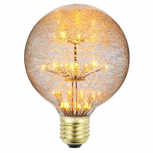 TIANFANエジソン電球花火LED電球AC85-265V装飾電球G95巣シーリングライト電球ナイトライト (G95)
