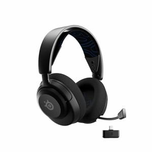 SteelSeries ワイヤレス ゲーミングヘッドセット Arctis Nova 5P ヘッドホン 軽量 無線 ワイヤレス PlayStation用 急速充電 60時間連続使