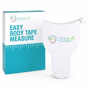 身体測定メジャー　プッシュボタン自動巻き取りメカニズム　ウエスト、胸囲、腕周りなどのサイズ変化を簡単かつ正確に測れます