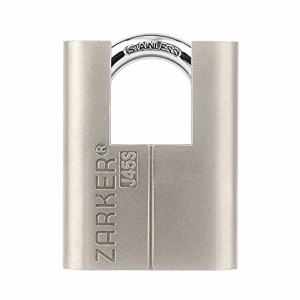 Zarker J45S keyed Padlock-ステンレススチール製ツル、コンテナ倉庫、倉庫、外部車両など天候の悪い場所に最適 - 1Pack