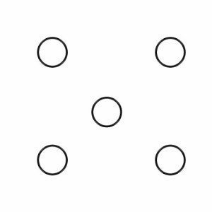 Ofowin 5個入り Oリング ニトリルゴム 17mm x 19mm x 1mm ブラック オーリング 17mmの内径 19mmの外径 1mm幅 円形 シール ガスケッ ト耐
