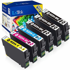 【LxTek】RDH-4CL 互換インクカートリッジ エプソン(Epson)用 RDH リコーダー インク 4色セット+?K2本(合計6本) 大容量/説明書付/残量表