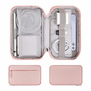 携帯電話の充電器、ハードドライブ、USB、電話ピンク用の電子手帳小型トラベルケーブルポーチバッグ