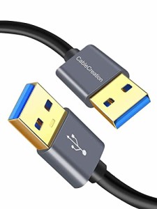 USB 3.0ケーブル,CableCreation USB 3.0 A (オス) - (オス) USB to USBケーブル HDDエンクロージャ、カメラ、手書きボード、ラジエーター