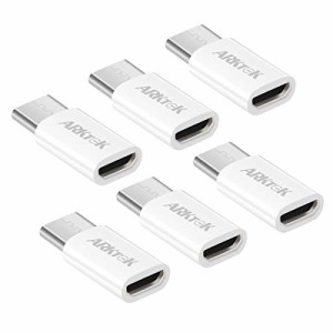 【6個セット】 ARKTEK USB-C アダプタ マイクロ USB → USB Type C変換 アダプタ コネクター コンバーター データ転送 充電 Pixel 5 Xper