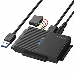 FIDECO SATA/IDE 両方対応 USB3.0 交換アダプター 2.5/3.5インチHDD SSD 光学ドライブに対応 コンバータ 最大16TB 5Gbps高速伝送 12V/2A